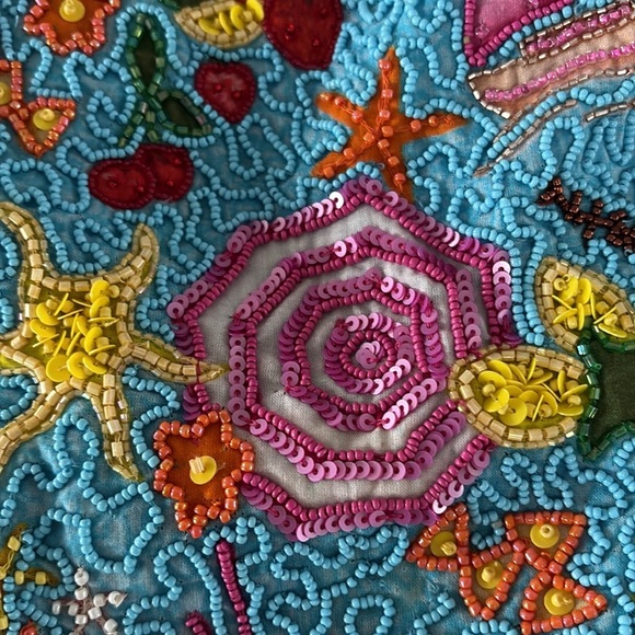 Anthropologie NWT For Love & Lemons Ciao Beaded Mini Dress size 10. - Picture 13 of 13